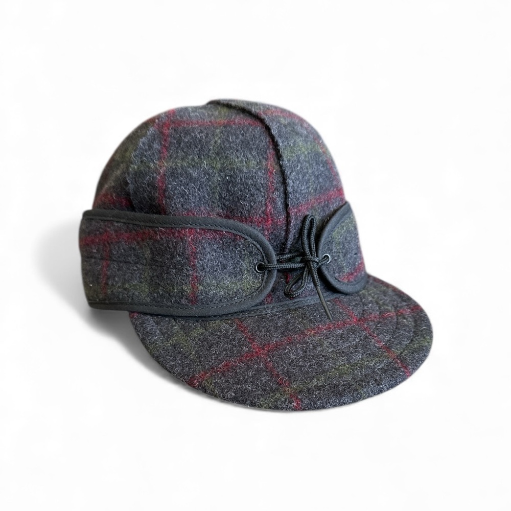 Stormy Kromer Original Cap Adirondack Plaid Wool Winter Mens Hat Size 6 7/8 NWOT